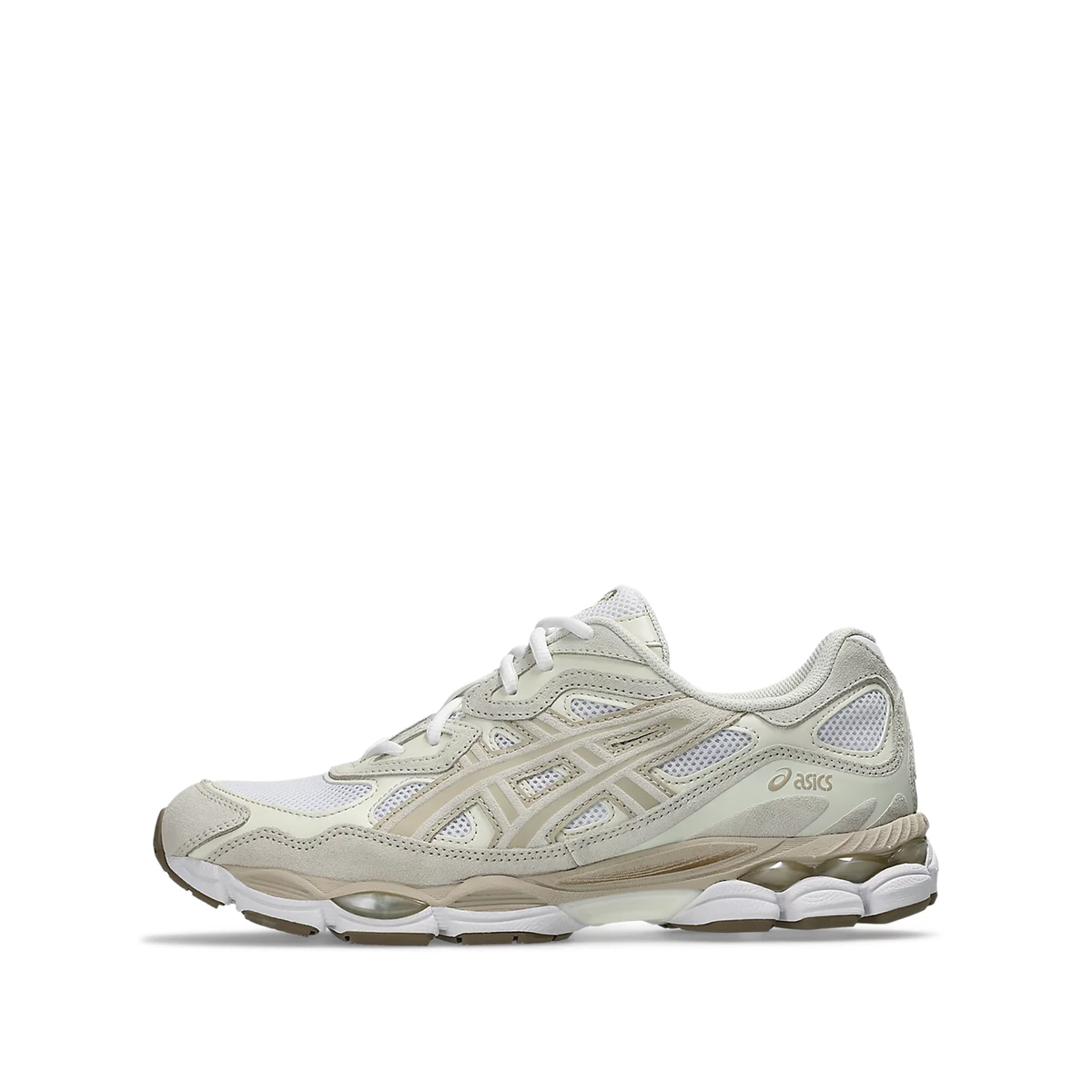 Asics Gel NYC sneaker in the WhiteFeather Grey colorway