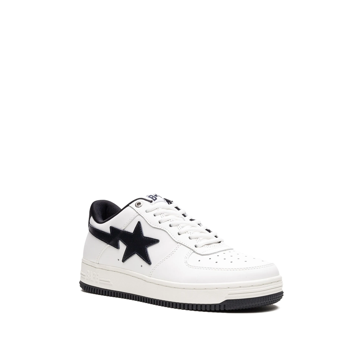 A Bathing Ape JJJJound x Bapesta WhiteNavy sneakers