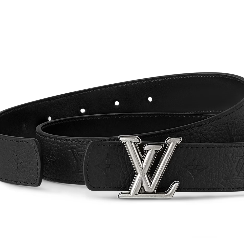 Louis Vuitton LV Dimension 30mm Reversible Belt in black Taurillon leather
