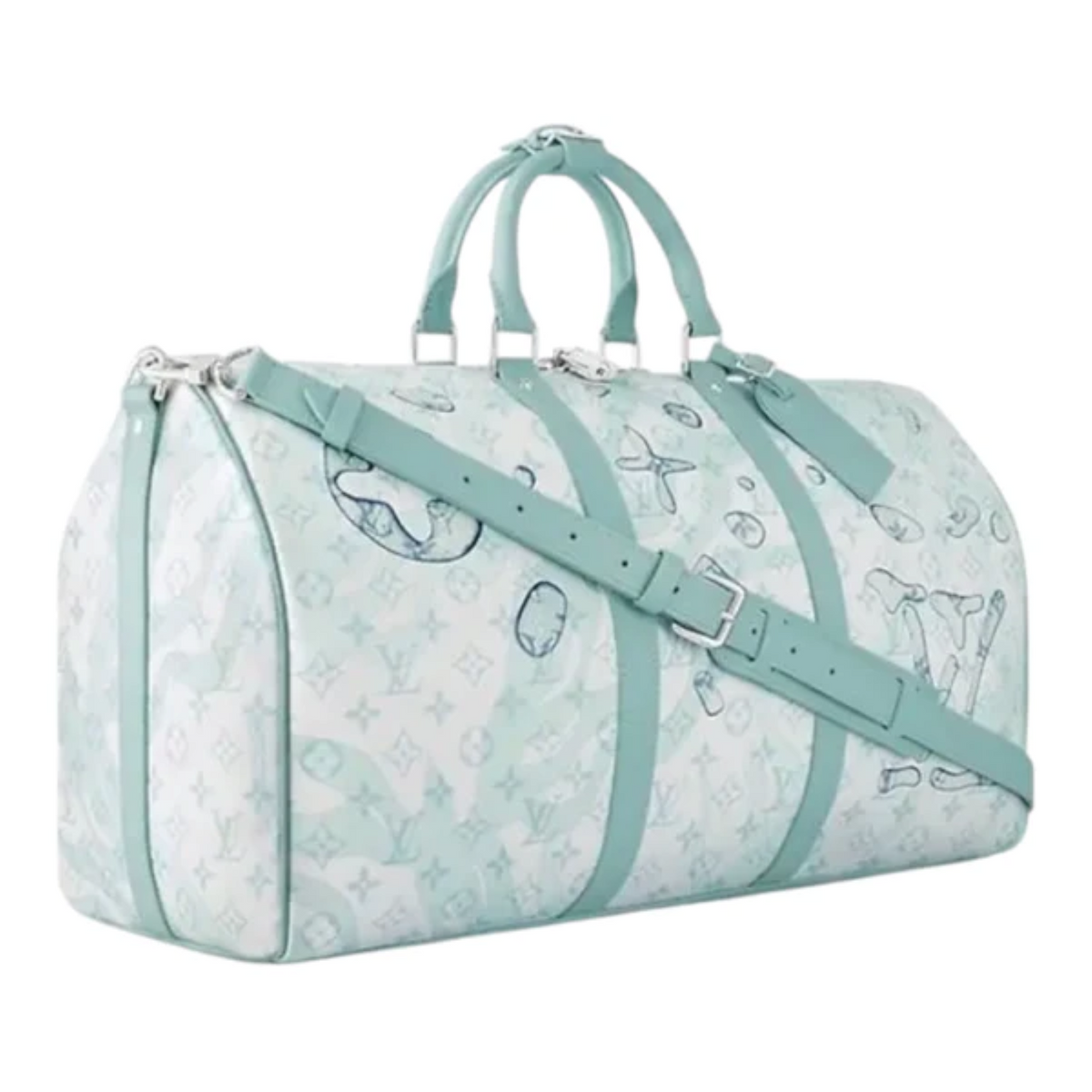 Louis Vuitton Keepall Bandouliere Crystal Blue