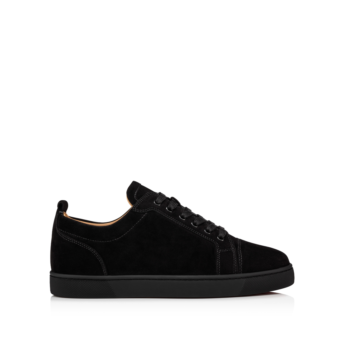 Christian Louboutin Louis Junior Suede Sneakers in black