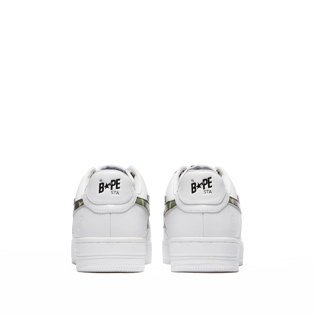 A Bathing Ape Bape Sta Low White ABC Camo Green sneaker