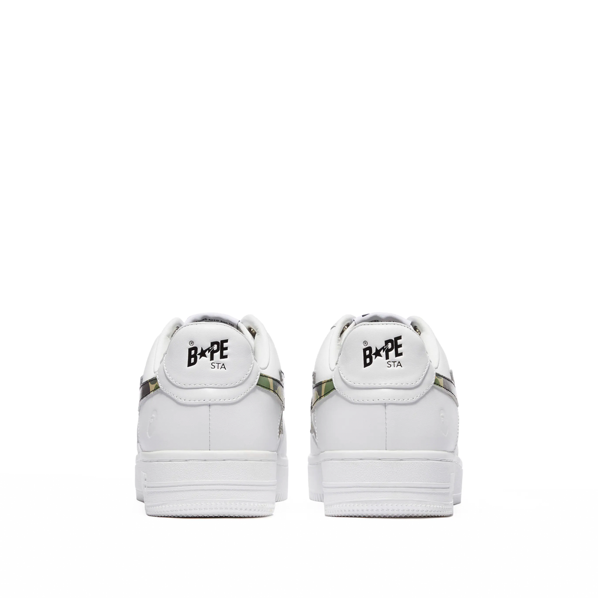 A Bathing Ape Bape Sta Low White ABC Camo Green sneaker