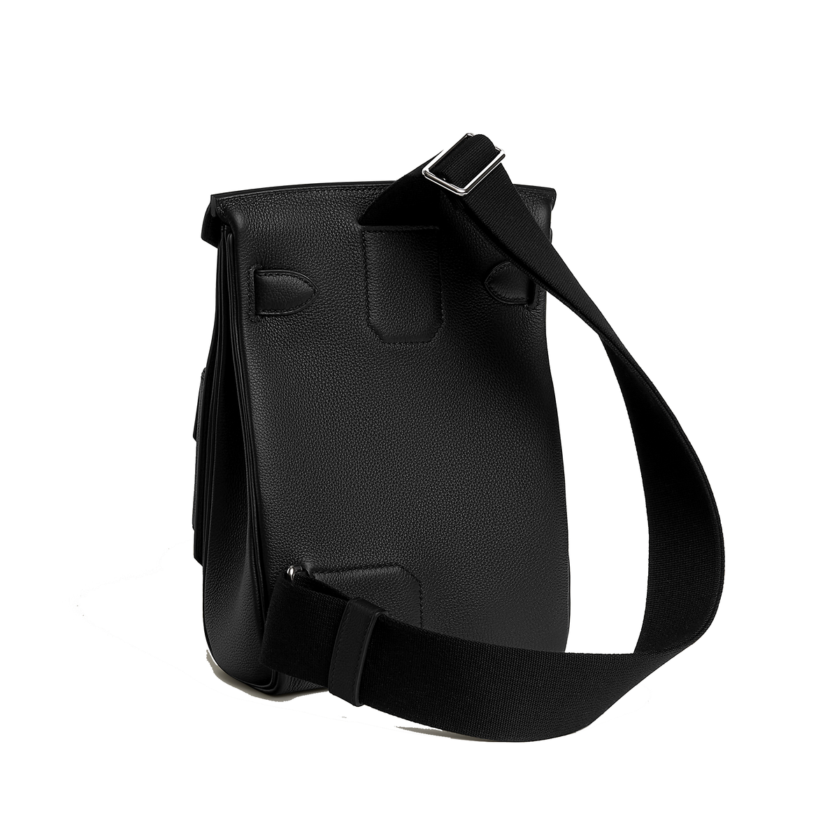 black Hermès Hac a Dos PM Haccess backpack crafted from grained Togo calfskin — view 5