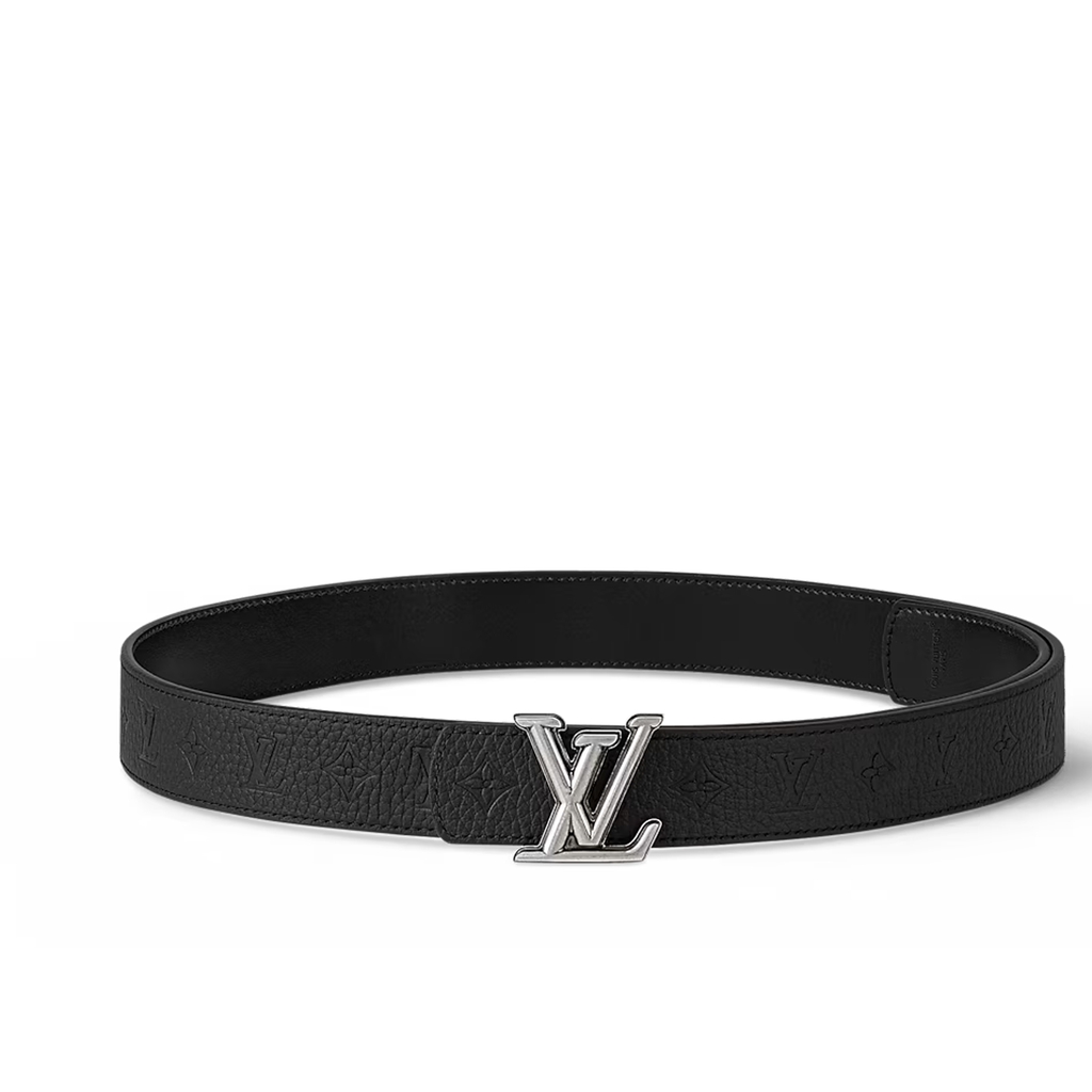 Louis Vuitton LV Dimension 30mm Reversible Belt in black Taurillon leather