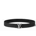 Louis Vuitton LV Dimension 30mm Reversible Belt in black Taurillon leather