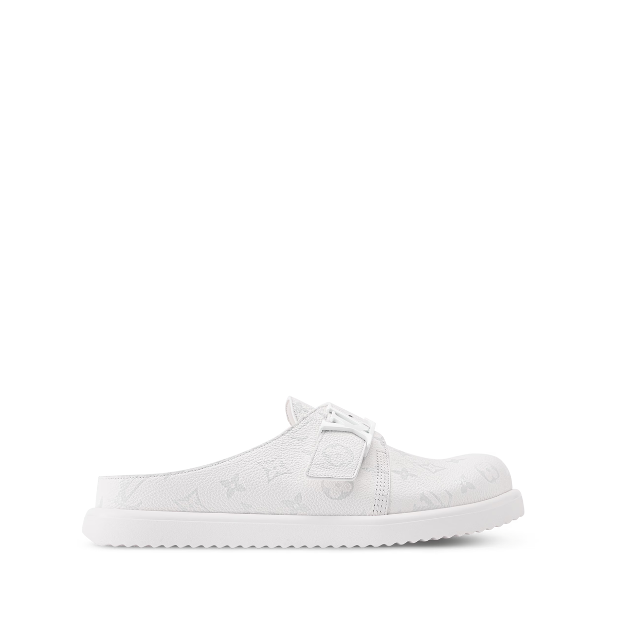 Louis Vuitton Easy Mules in White monogram grained calf leather