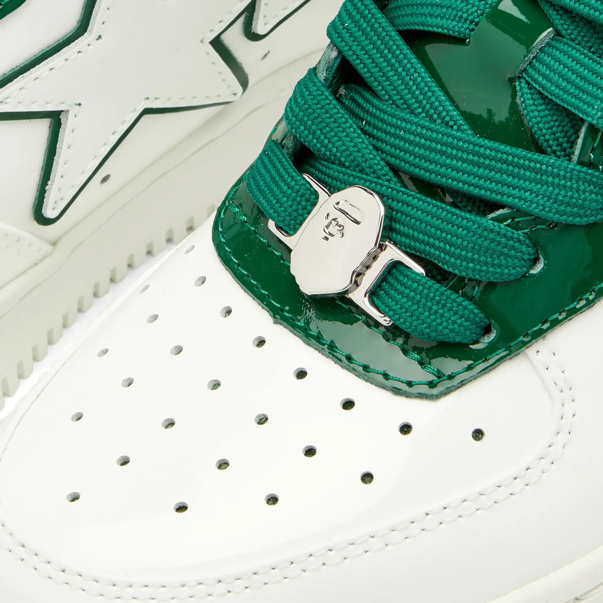 A Bathing Ape Bape Sta 8 M1 White Green