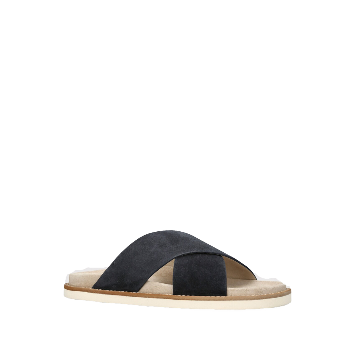 Brunello Cucinelli crossover strap suede sandals