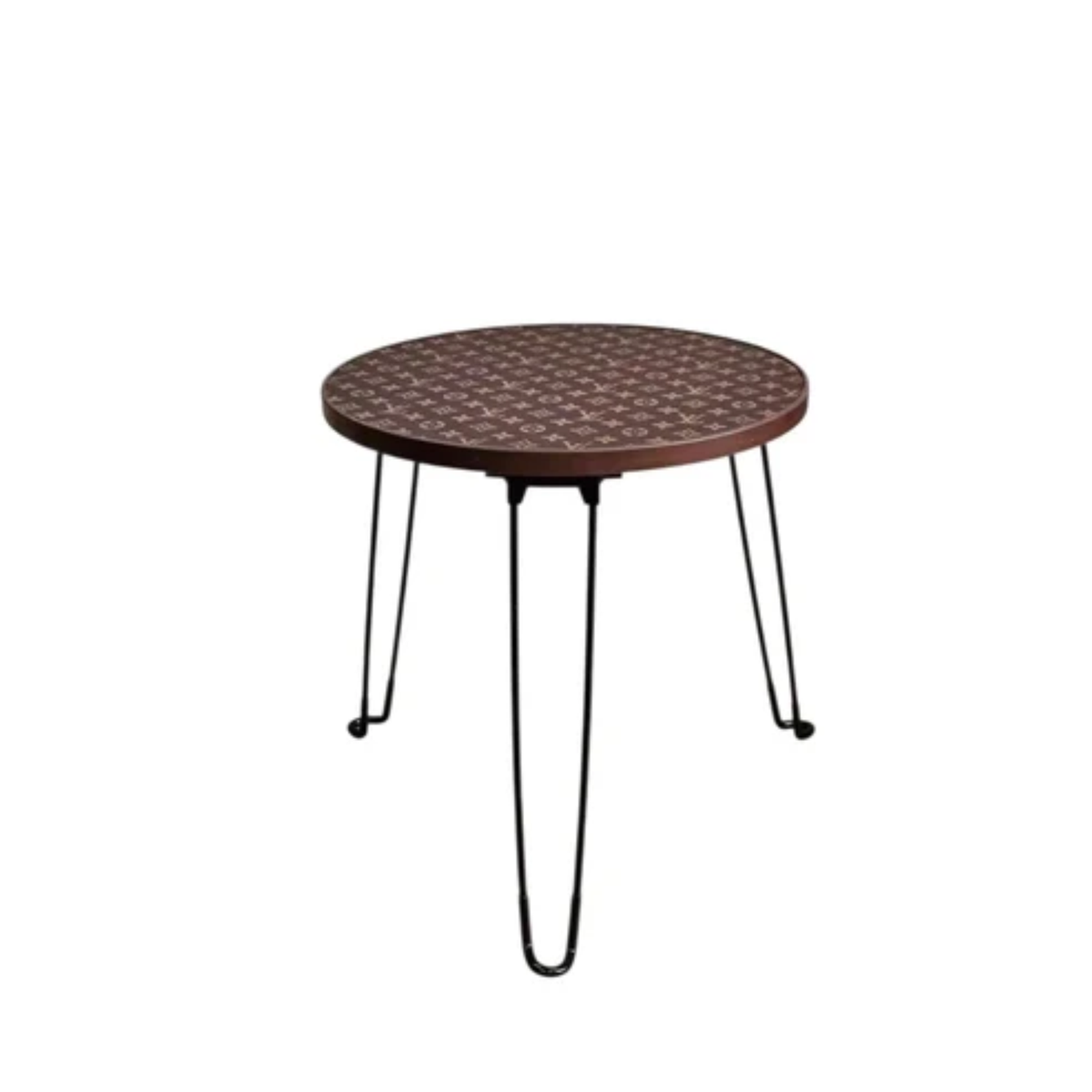 Louis vuitton wooden brown monogram table — view 1