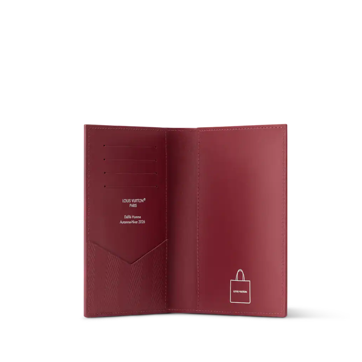 Louis Vuitton LV Packaging leather passport cover — view 3
