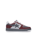 A Bathing Ape Bape Sta 2 M1 sneakers in the burgundy and grey