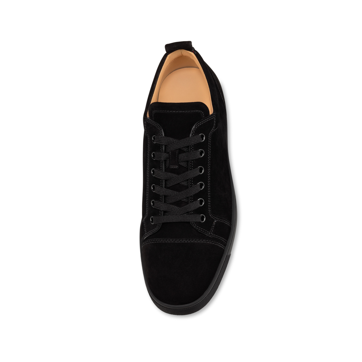 Christian Louboutin Louis Junior Suede Sneakers in black