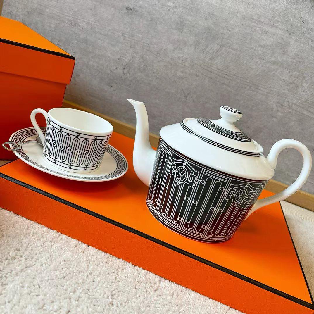 Herms Mosaique au 24 Platinum Tea Set