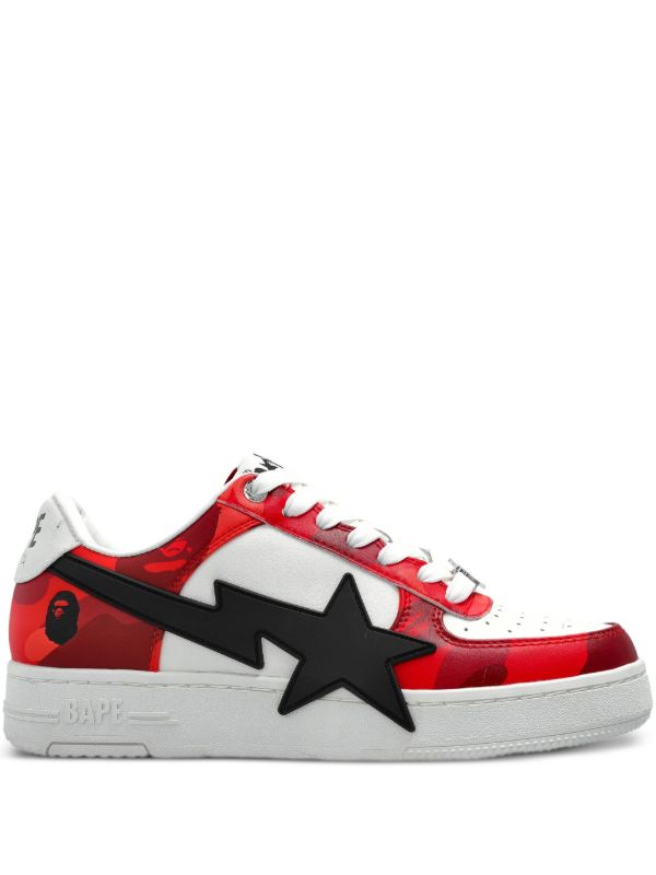 A Bathing Ape Bape Sta Low OS Color Camo Red White