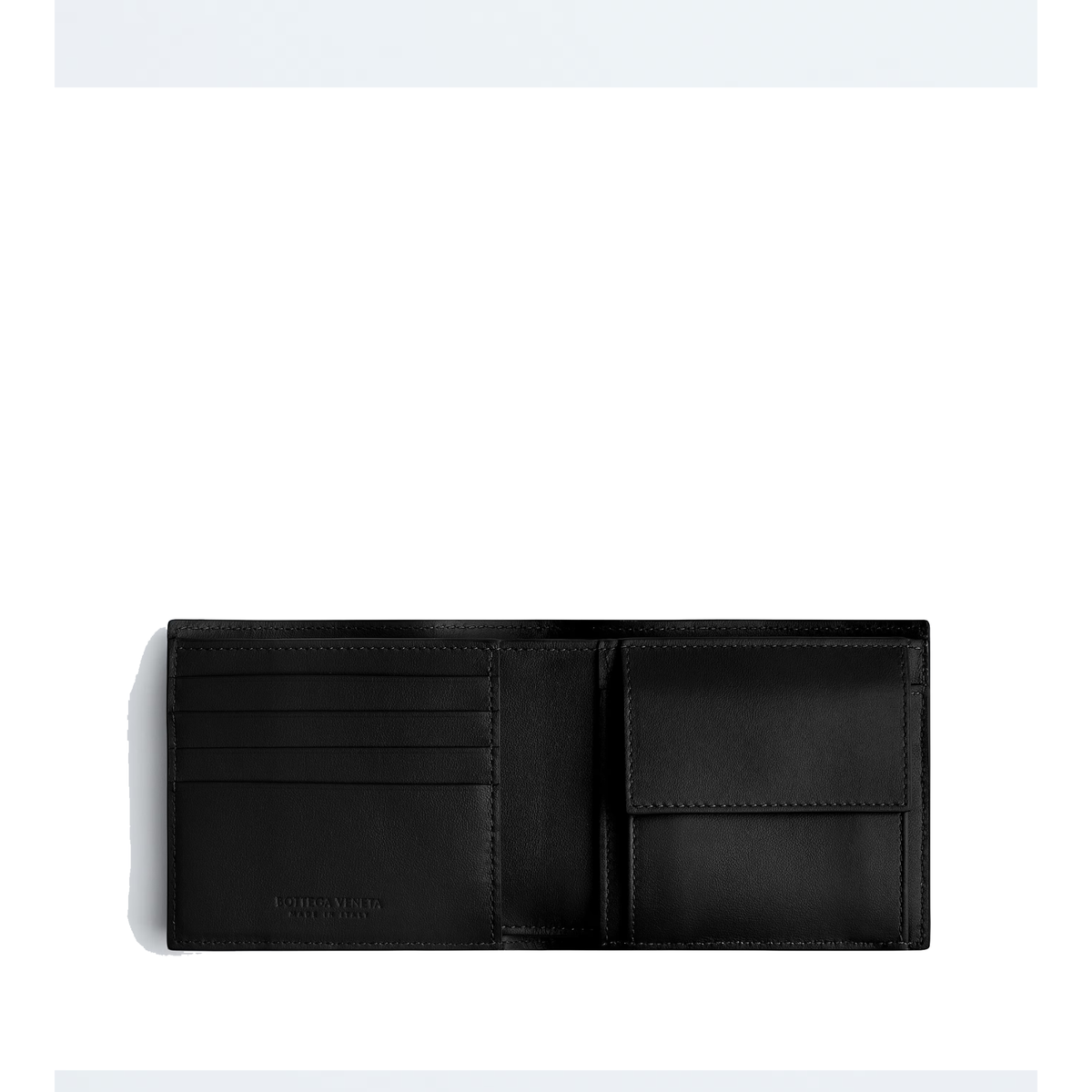 black Bottega Veneta Intrecciato bifold wallet