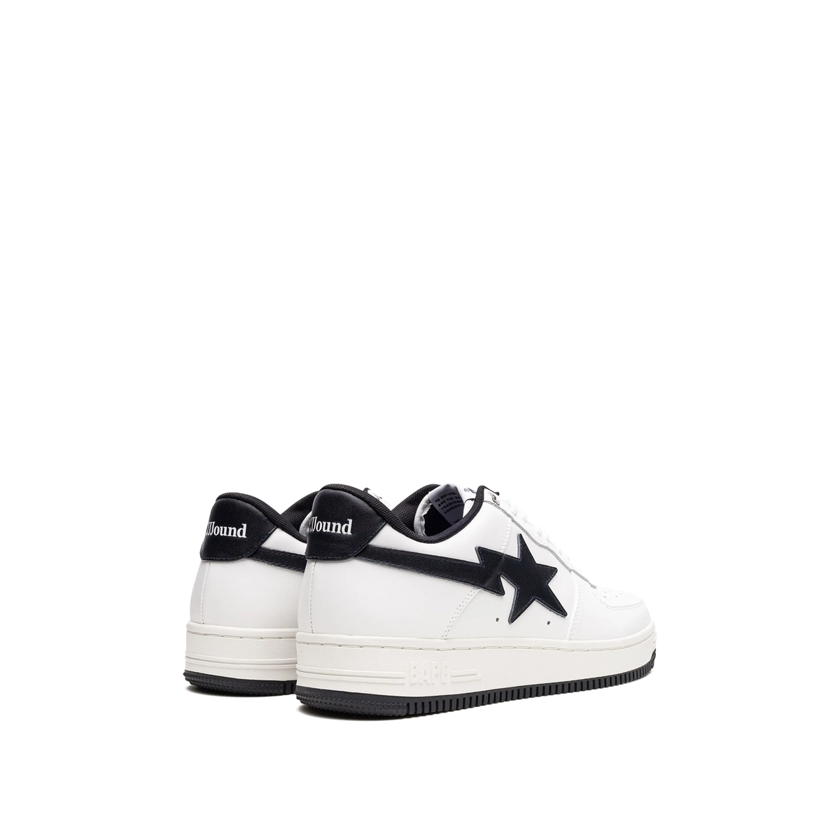 A Bathing Ape JJJJound x Bapesta WhiteNavy sneakers