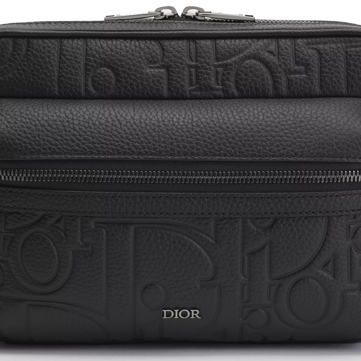 Dior Rider Zipped Messenger Bag is crafted in black Dior Gravity — view 11