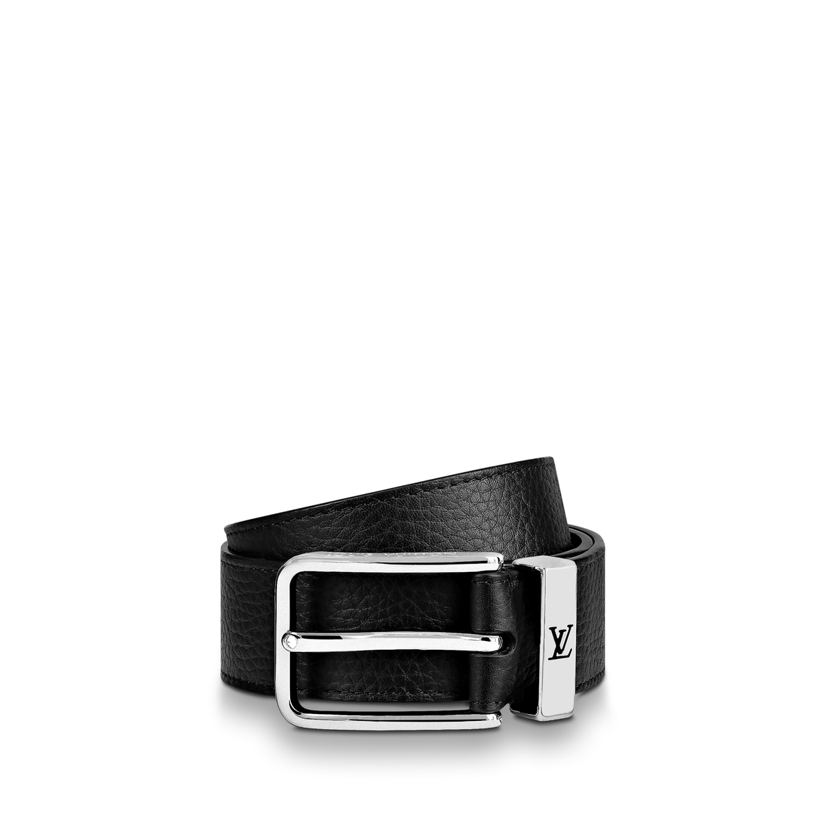 Louis Vuitton Pont Neuf Belt in black Taurillon leather — view 2