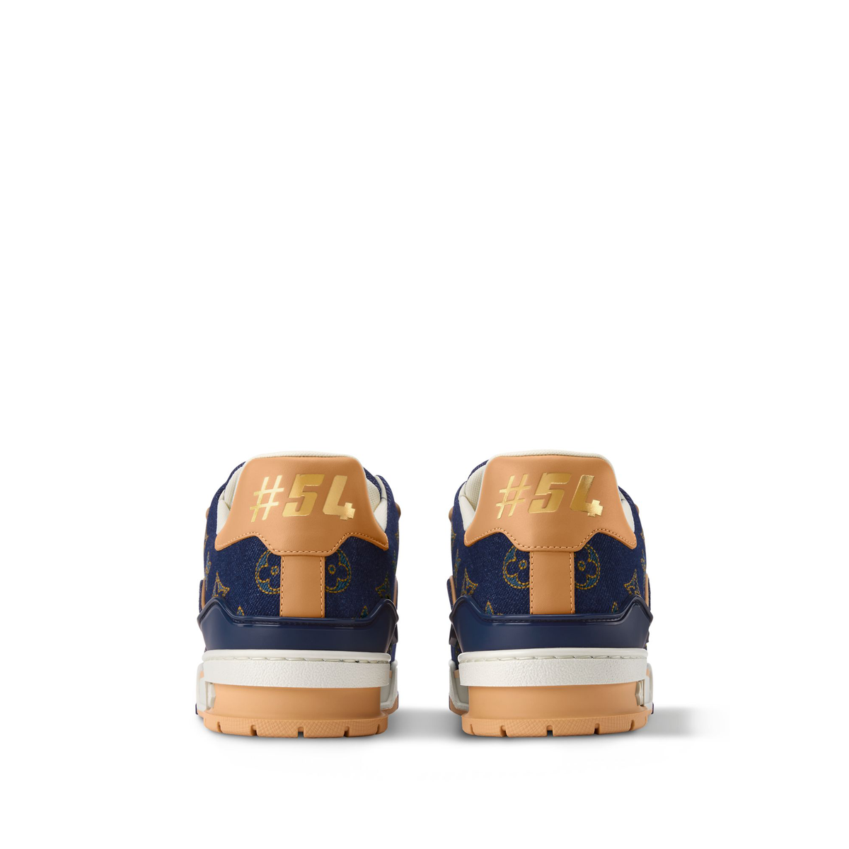 Louis Vuitton LV Trainer Sneakers in Monogram embroidered denim