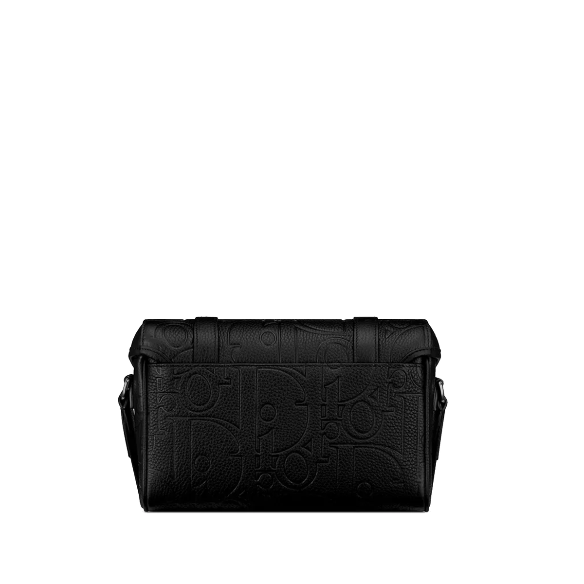 Dior Hit the Road Messenger Bag with Flap in black Dior Gravity leather — view 3