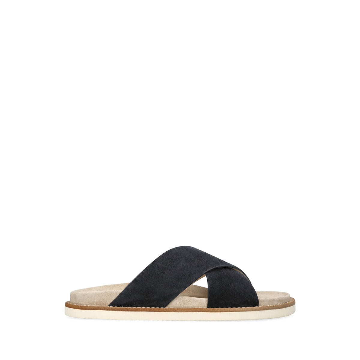 Brunello Cucinelli crossover strap suede sandals