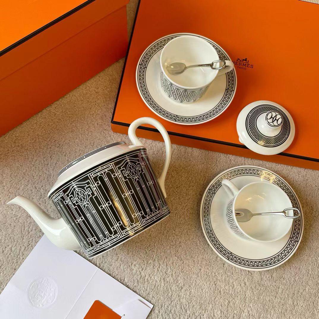 Herms Mosaique au 24 Platinum Tea Set