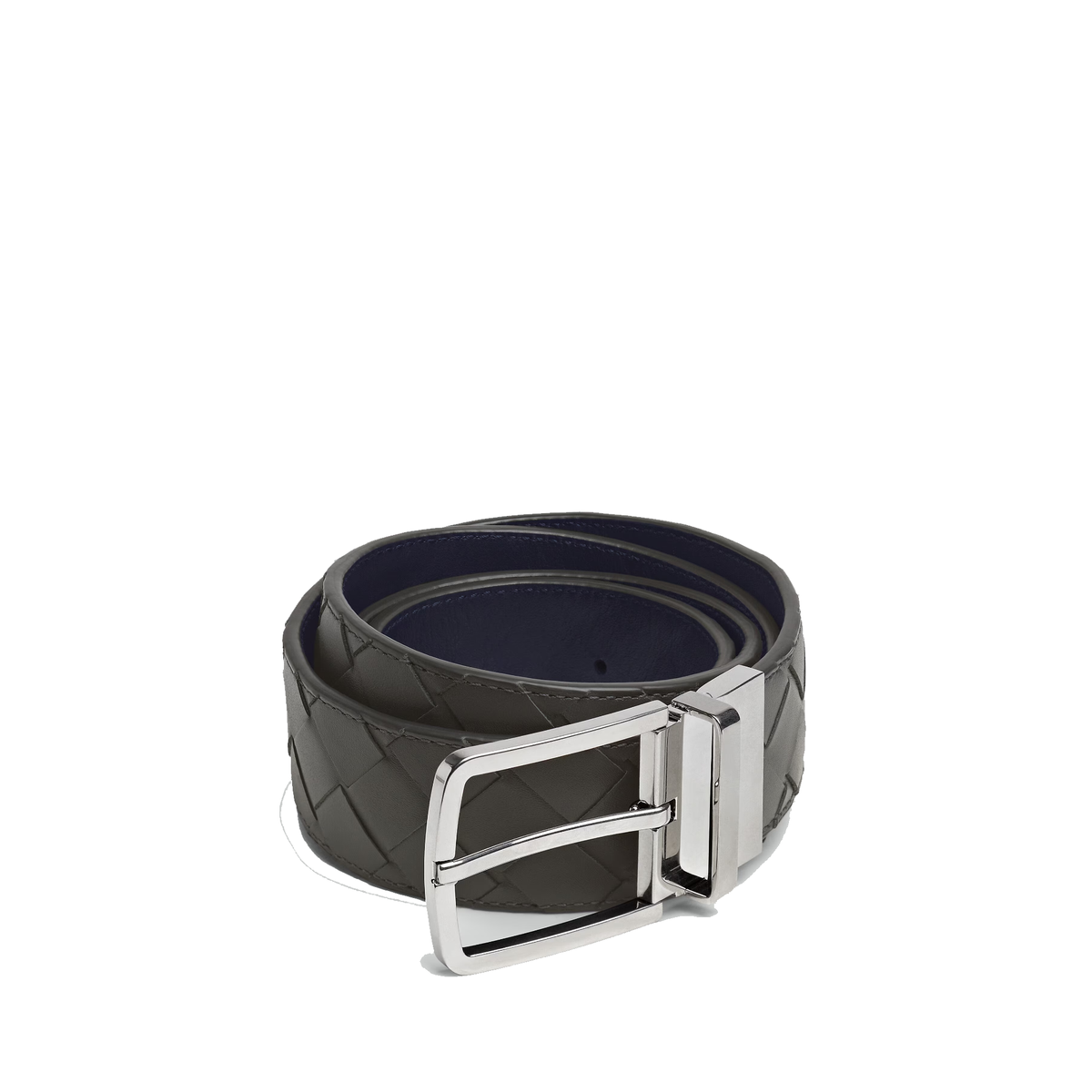 Bottega Veneta Intrecciato Reversible Belt distinguished by its signature woven leather — view 1