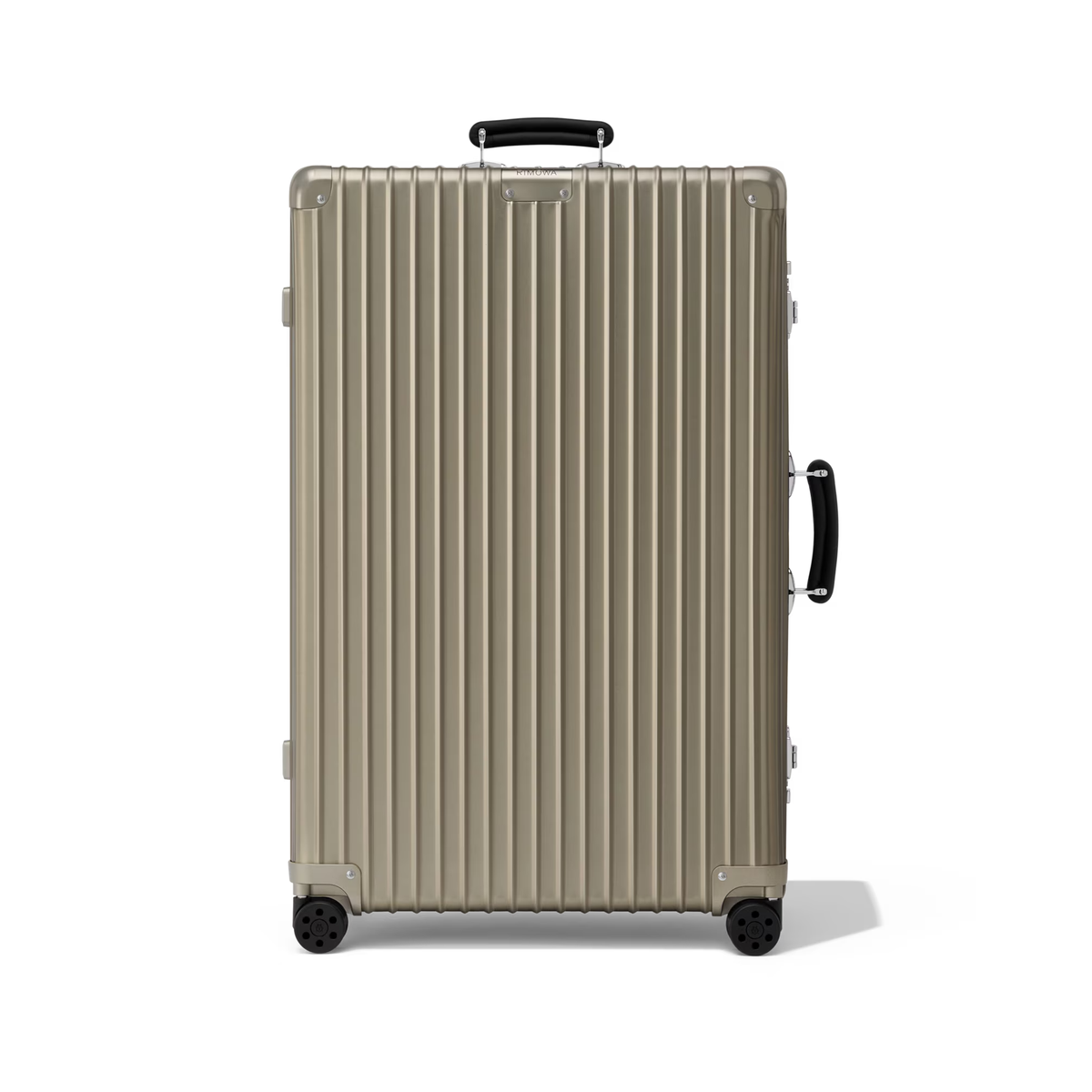 RIMOWA Classic Check In L suitcase in titanium — view 1