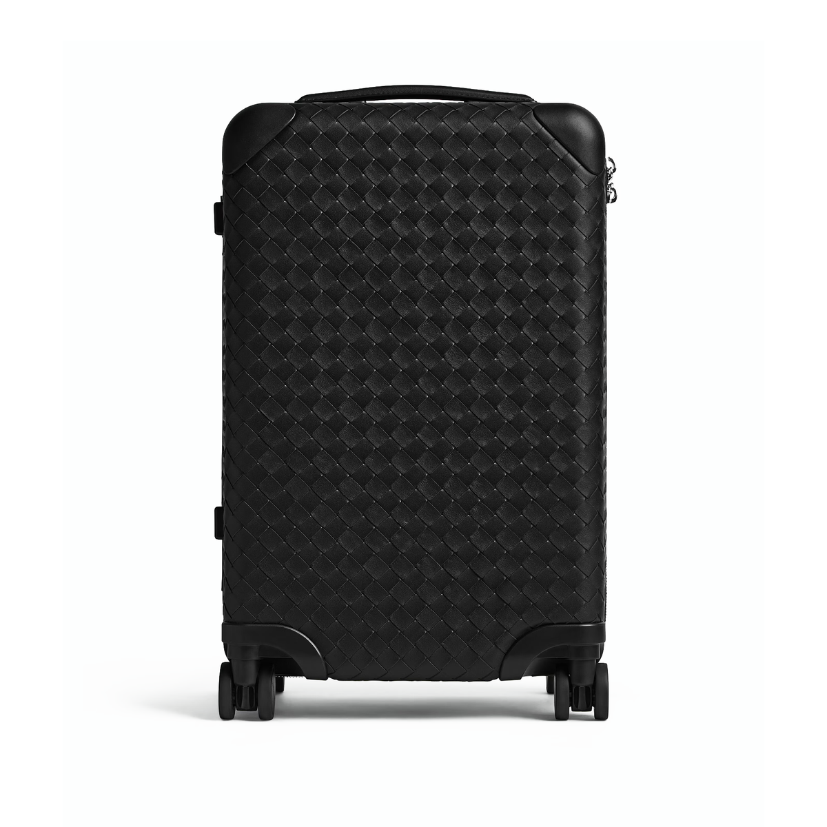 black Bottega Veneta Odyssey Intrecciato cabin suitcase — view 1