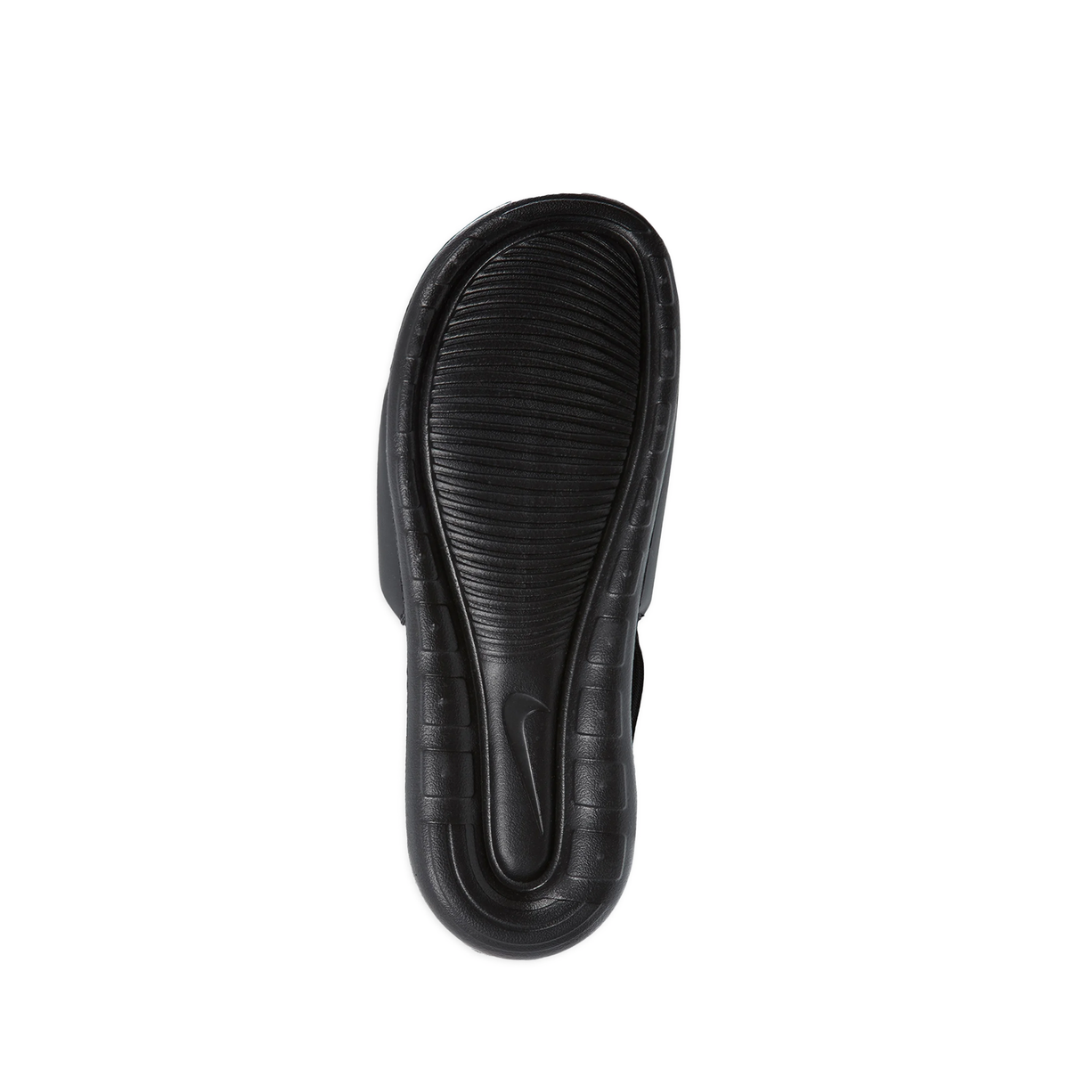 Nike Victori One slide in the black and white colorway