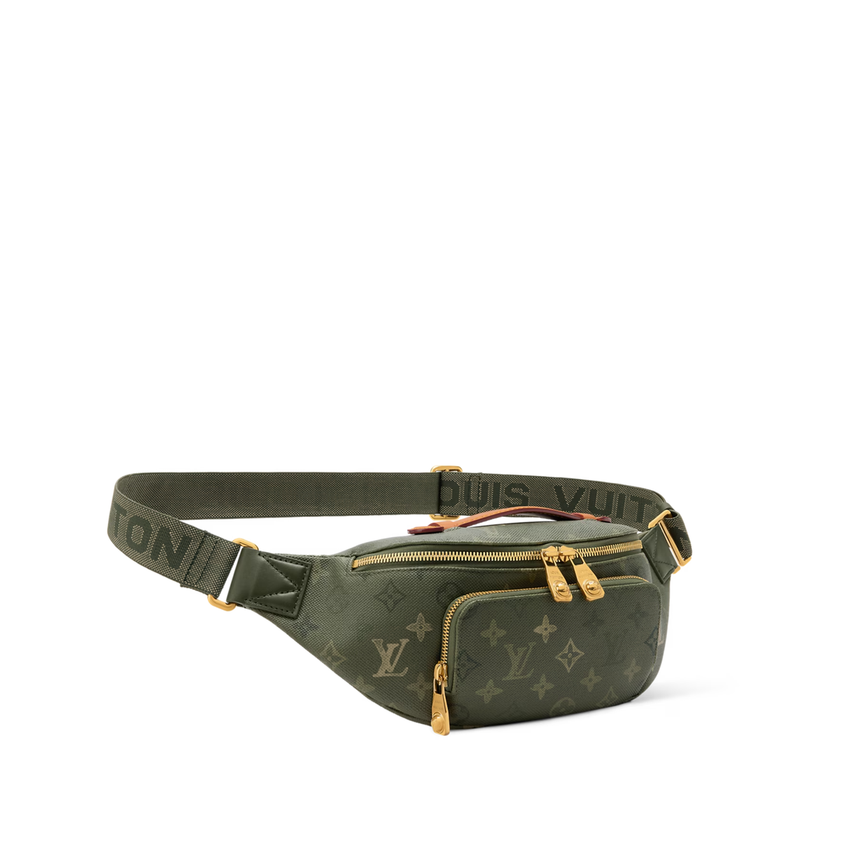 Louis Vuitton Rush Bumbag in Monogram Surplus coated canvas with golden zippers