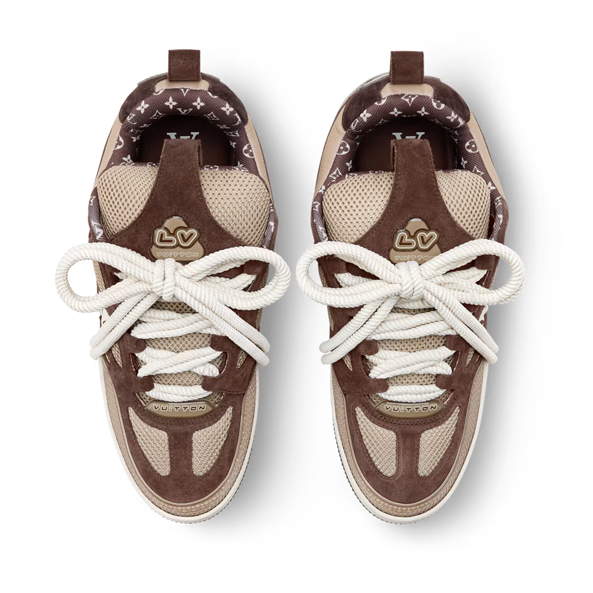 Louis Vuitton LV Skate Sneaker in a brown colorway