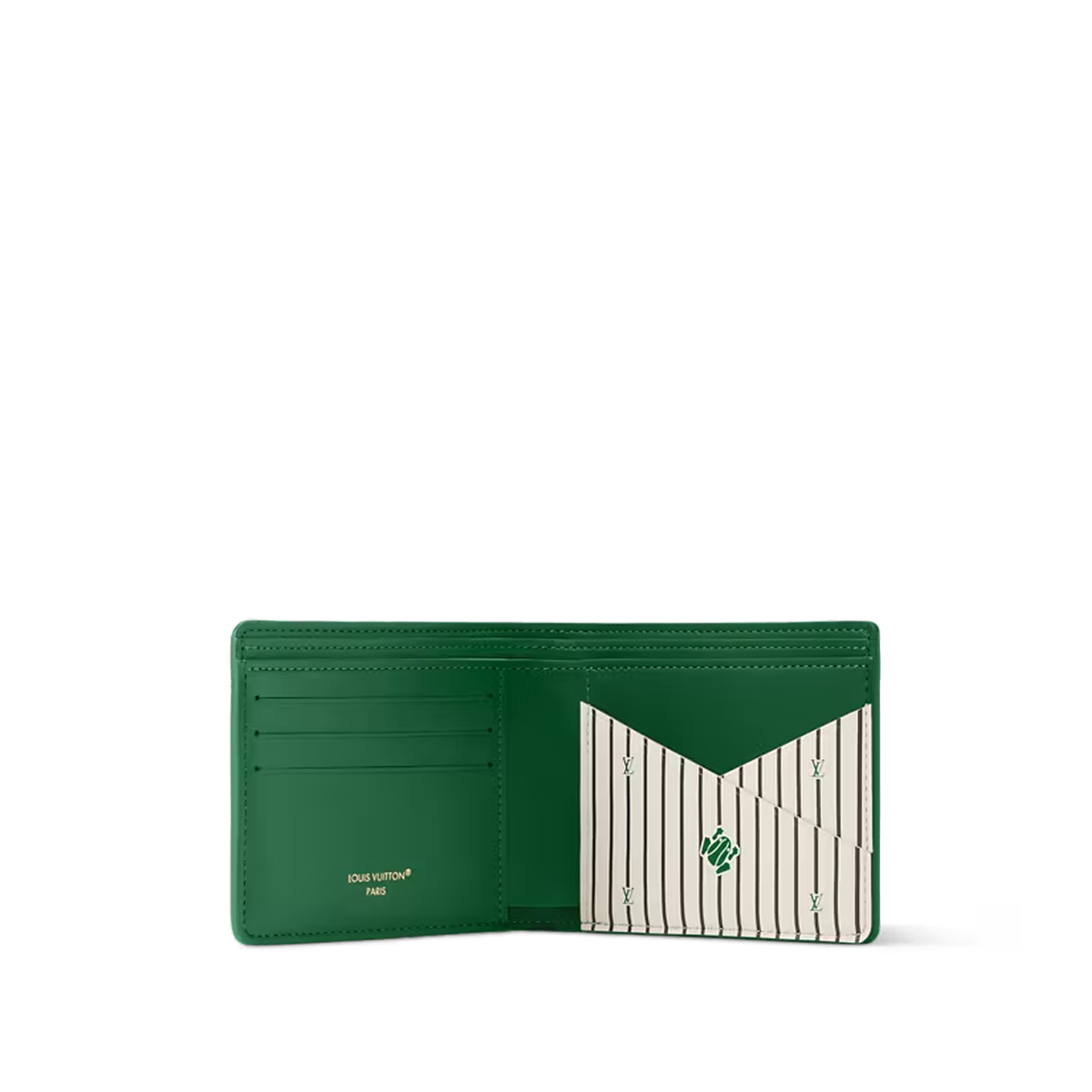 Louis Vuitton Multiple Wallet in green Epi leather