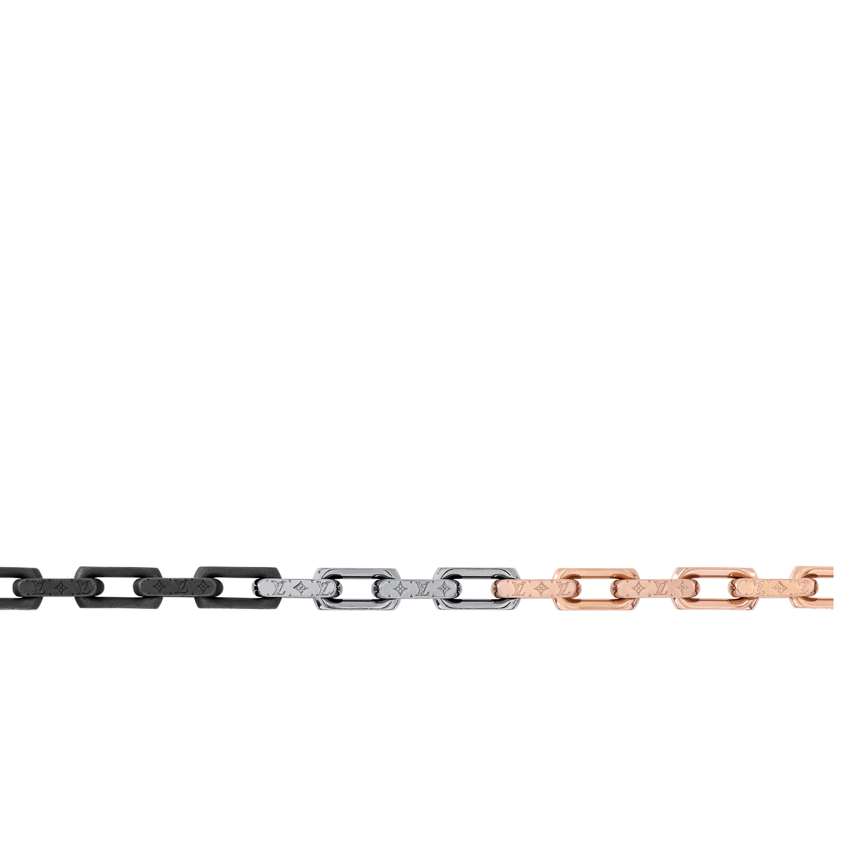 Louis Vuitton Monogram Bracelet featuring black silver