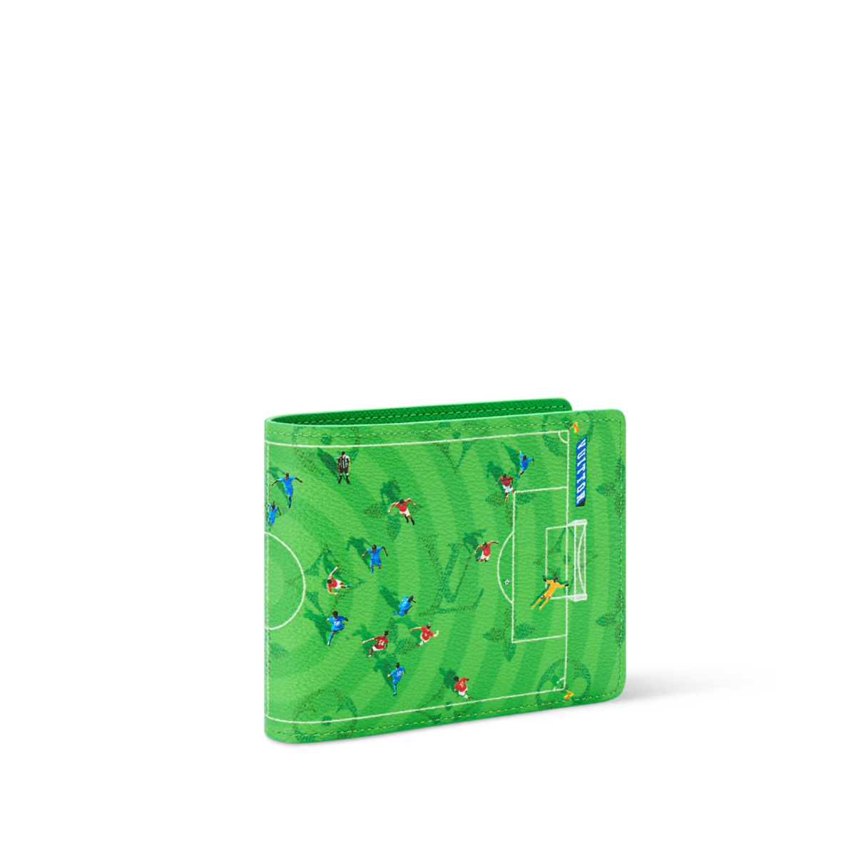 Louis Vuitton Football Wallet Organizer in green coated