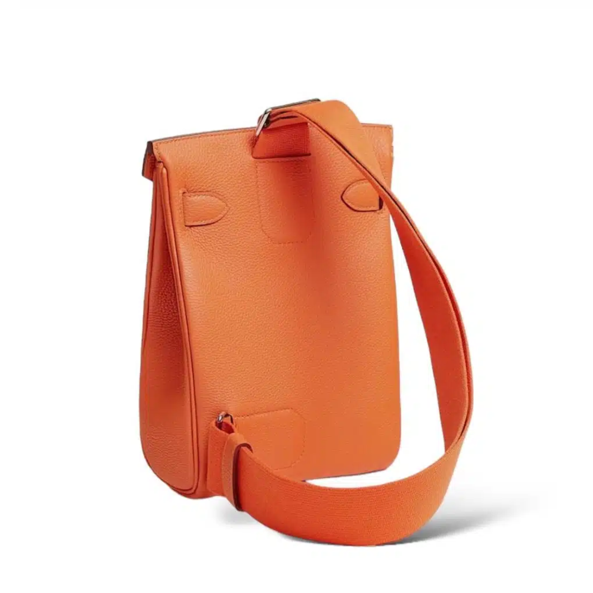 Hermes Hac a Dos PM bag in orange Togo leather
