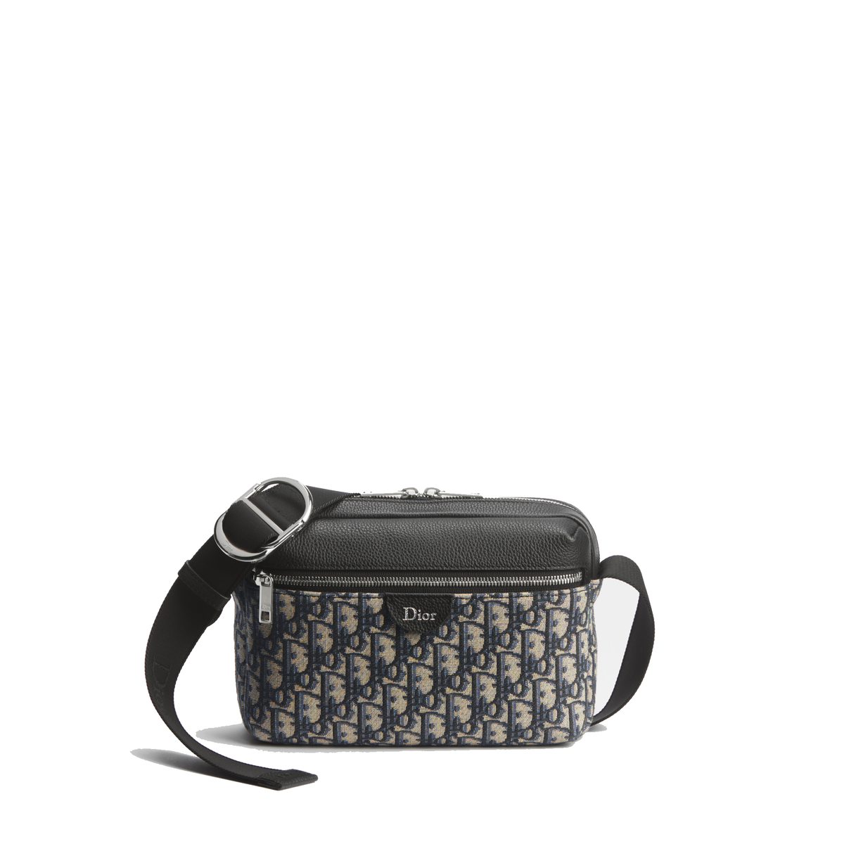 Dior Rider Zipped Messenger Bag featuring blue and black Dior — view 1