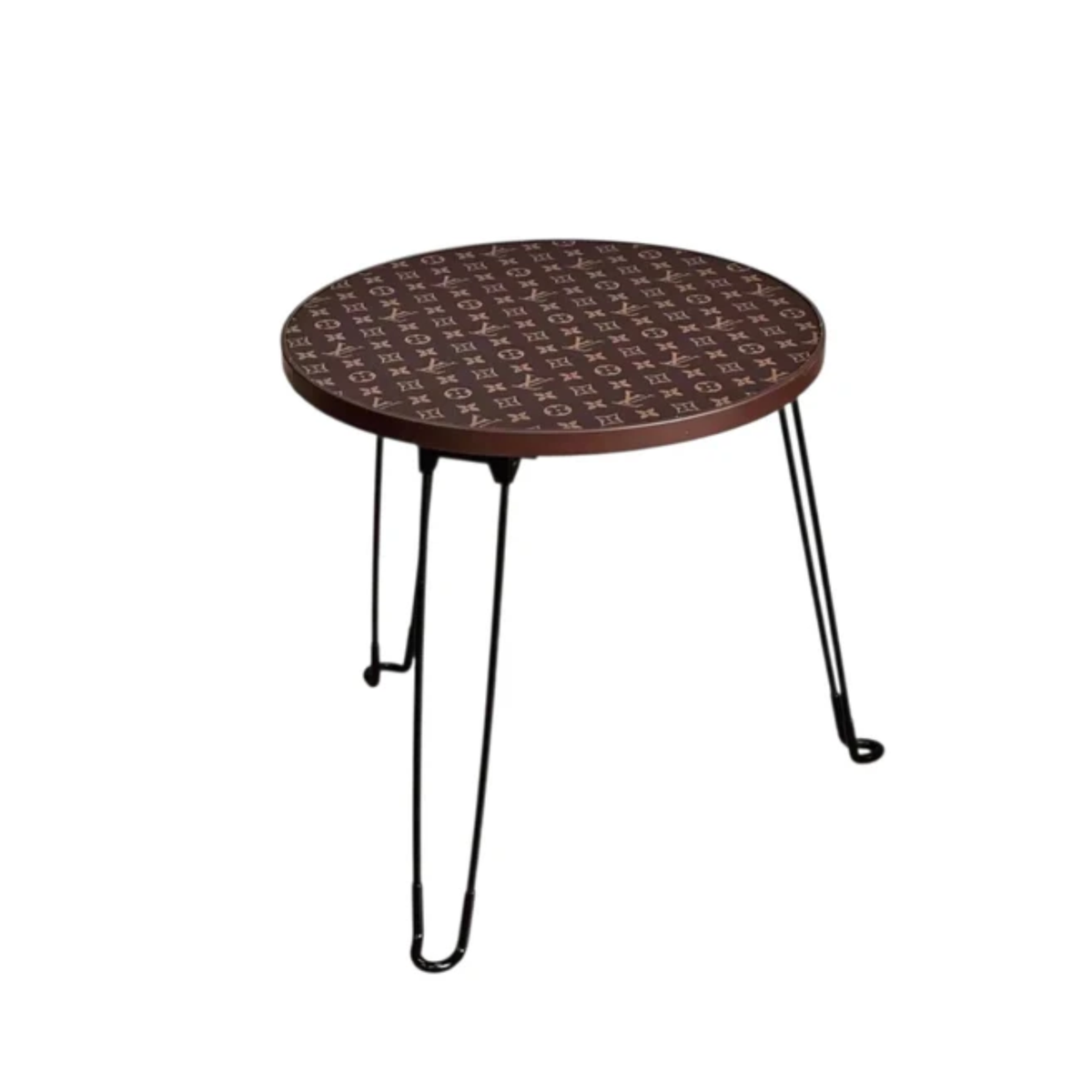 Louis vuitton wooden brown monogram table — view 2