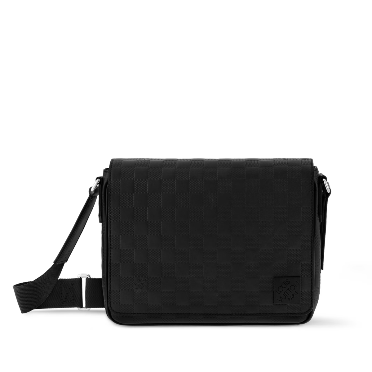 Louis Vuitton District PM Messenger Bag crafted in black Damier Infini leather