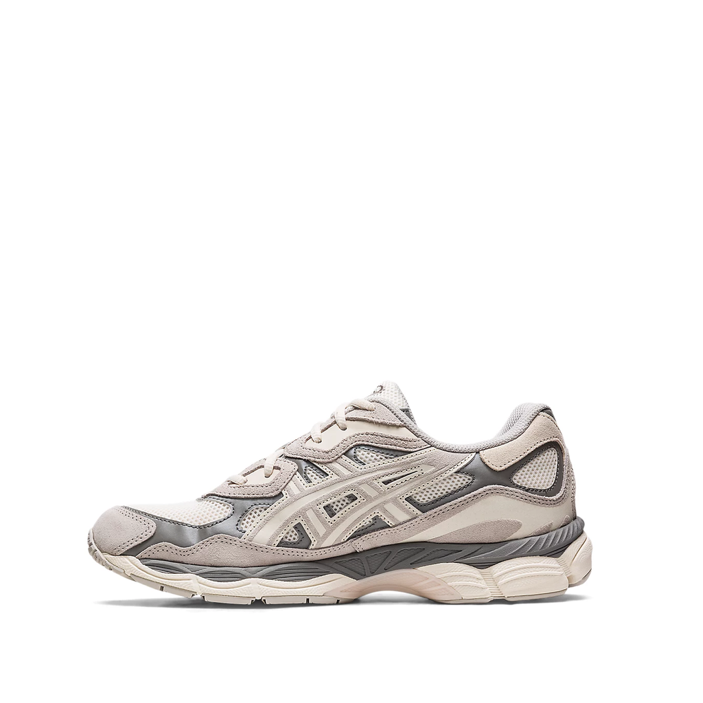 Asics Gel NYC sneaker in the Cream Oyster Grey