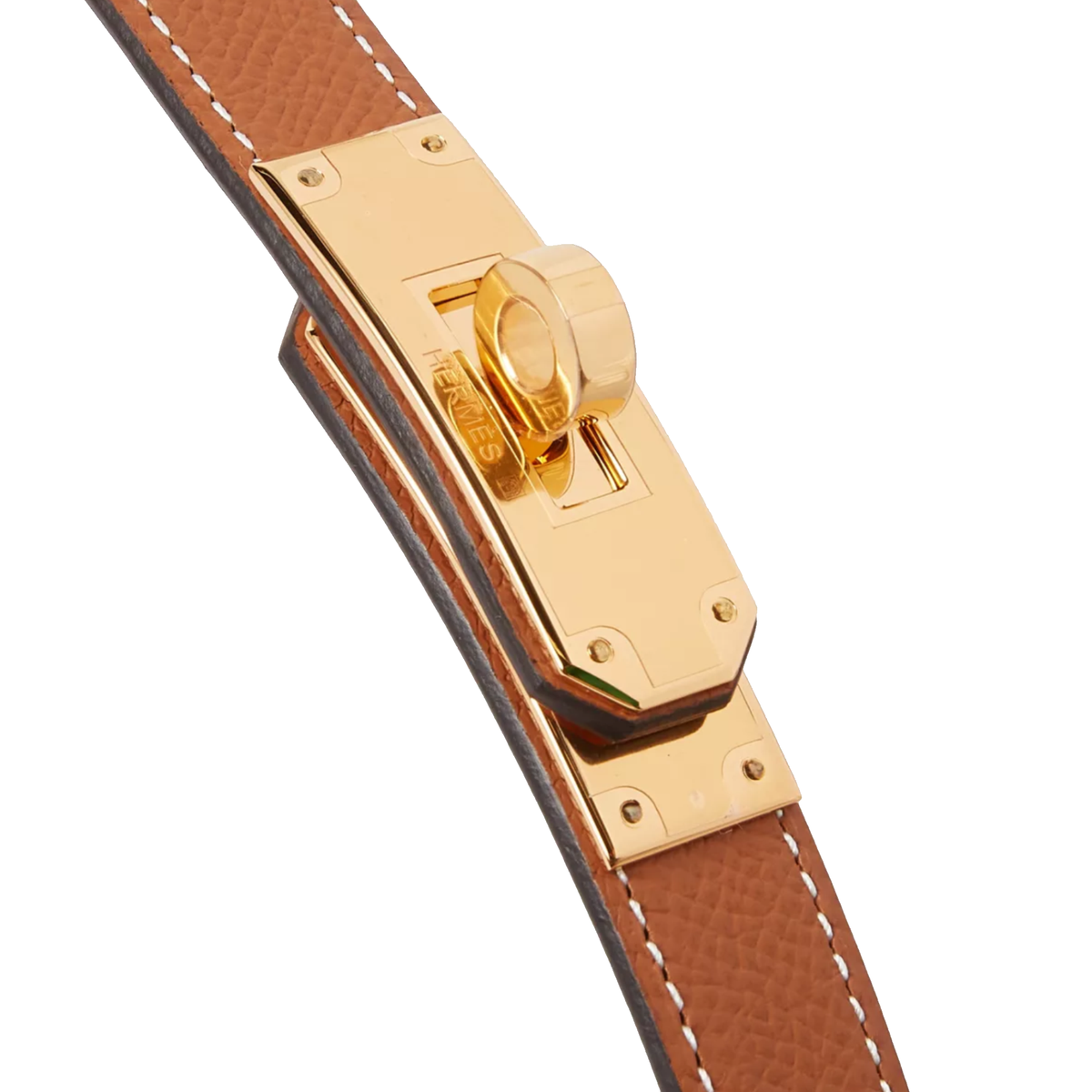 Hermès Kelly 18 belt in gold Epsom calfskin — view 2