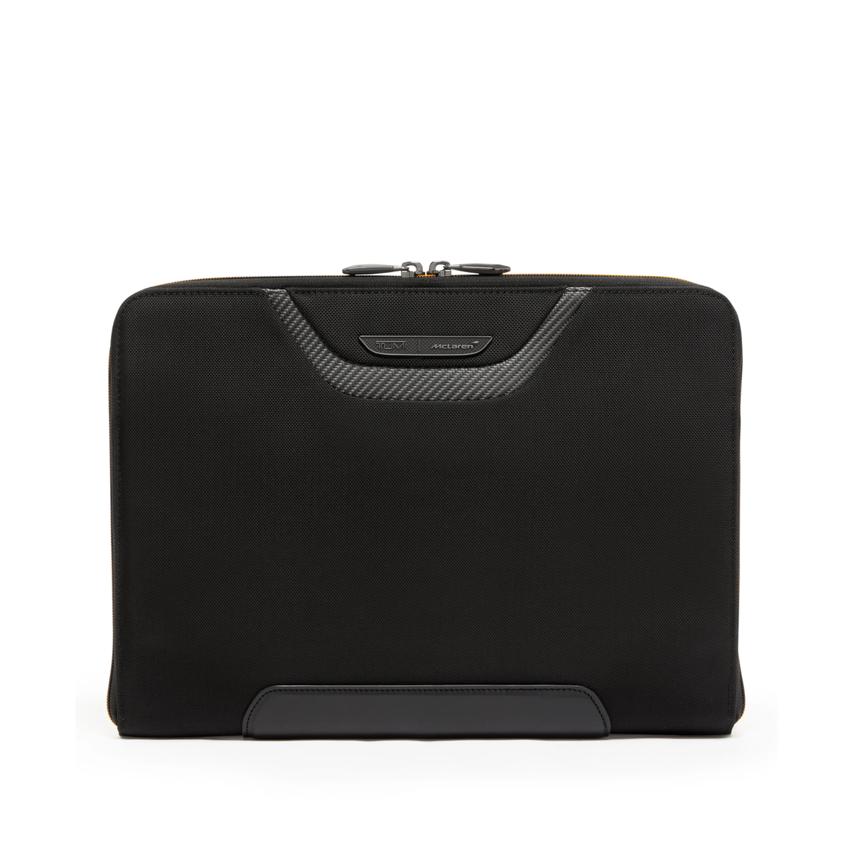 TUMI McLaren Circuit Portfolio is a sleek black document case — view 1