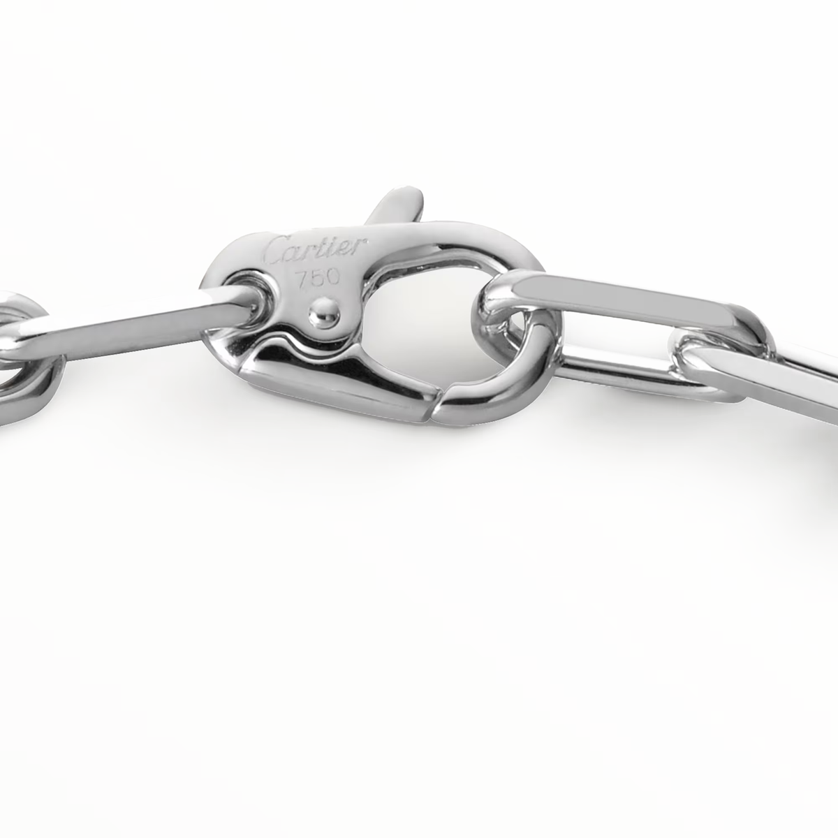 white gold Santos de Cartier chain bracelet