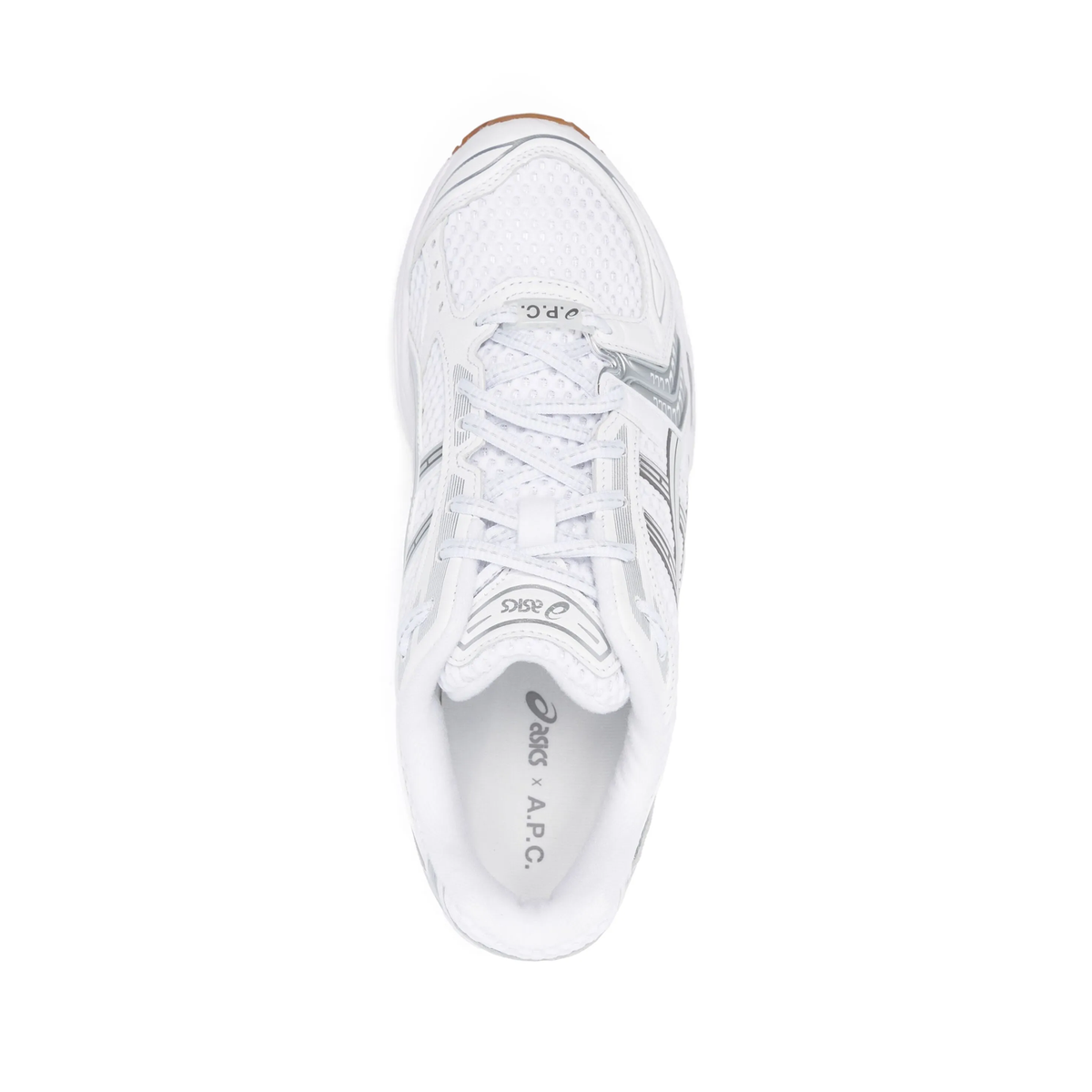 APC x ASICS Gel Kayano 14 sneaker in the White Pure Silver