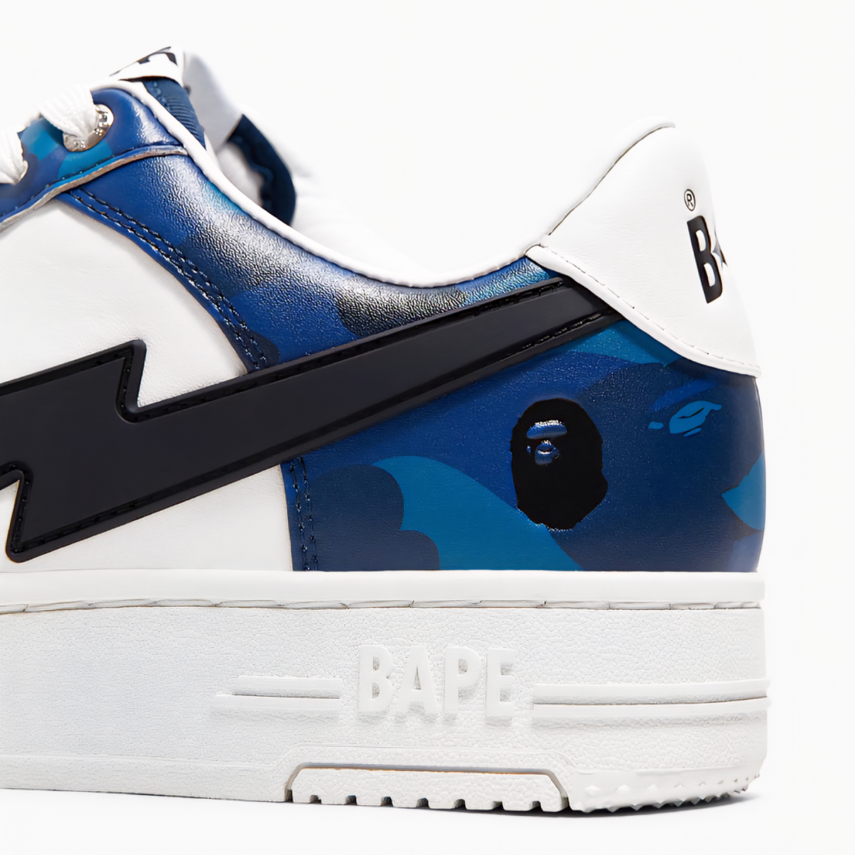 A Bathing Ape Bape Sta Low OS 1 Color Camo Blue White