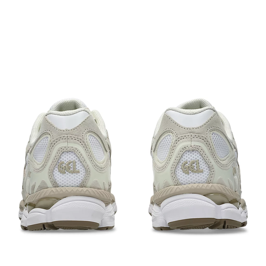 Asics Gel NYC sneaker in the WhiteFeather Grey colorway