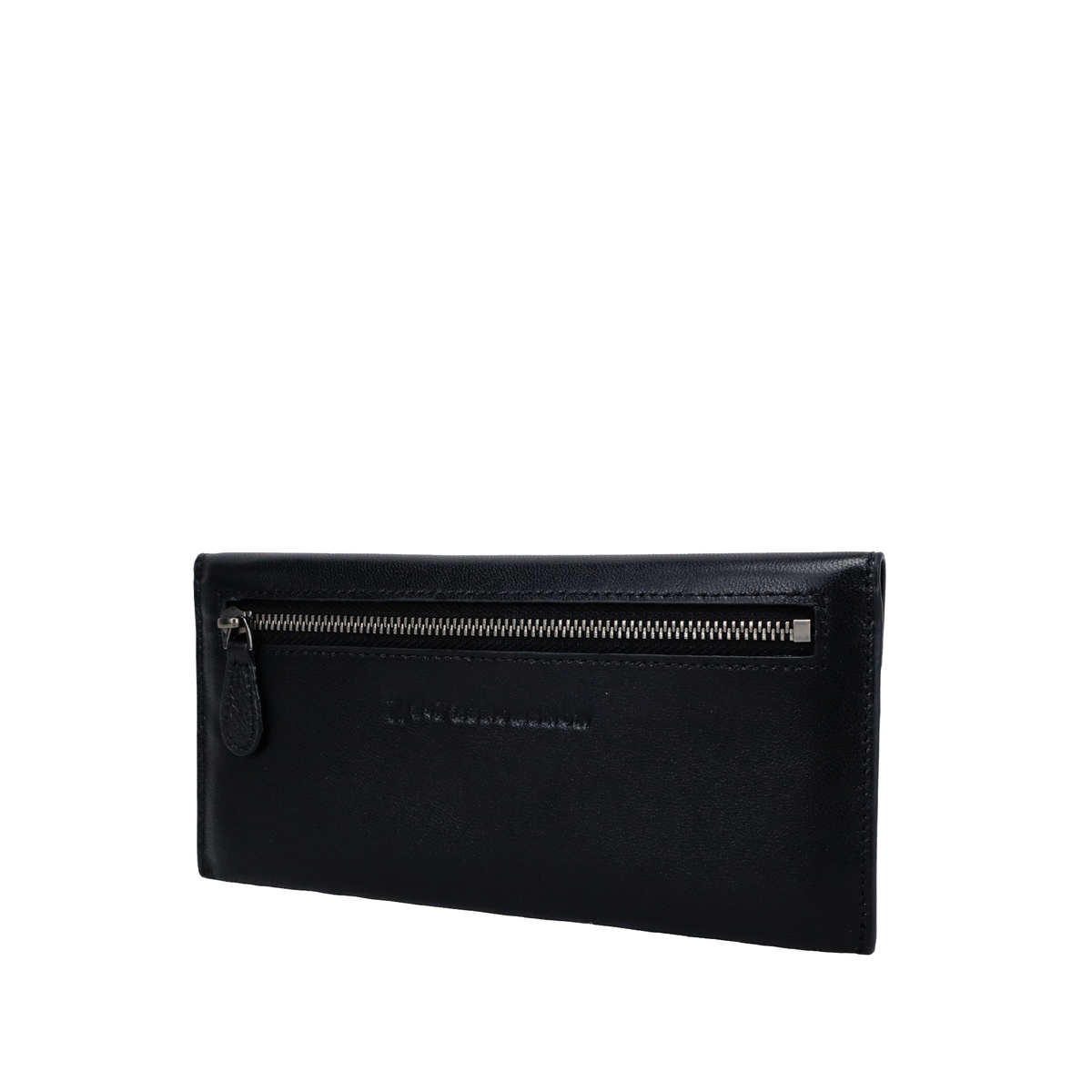 Bottega black genuine sheepskin leather wallet