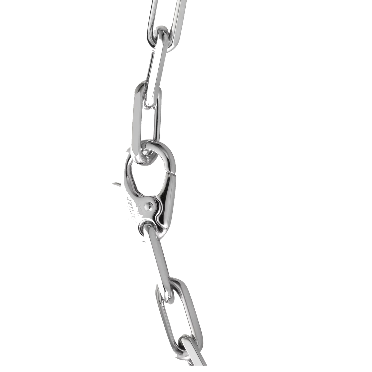 white gold Santos de Cartier chain bracelet