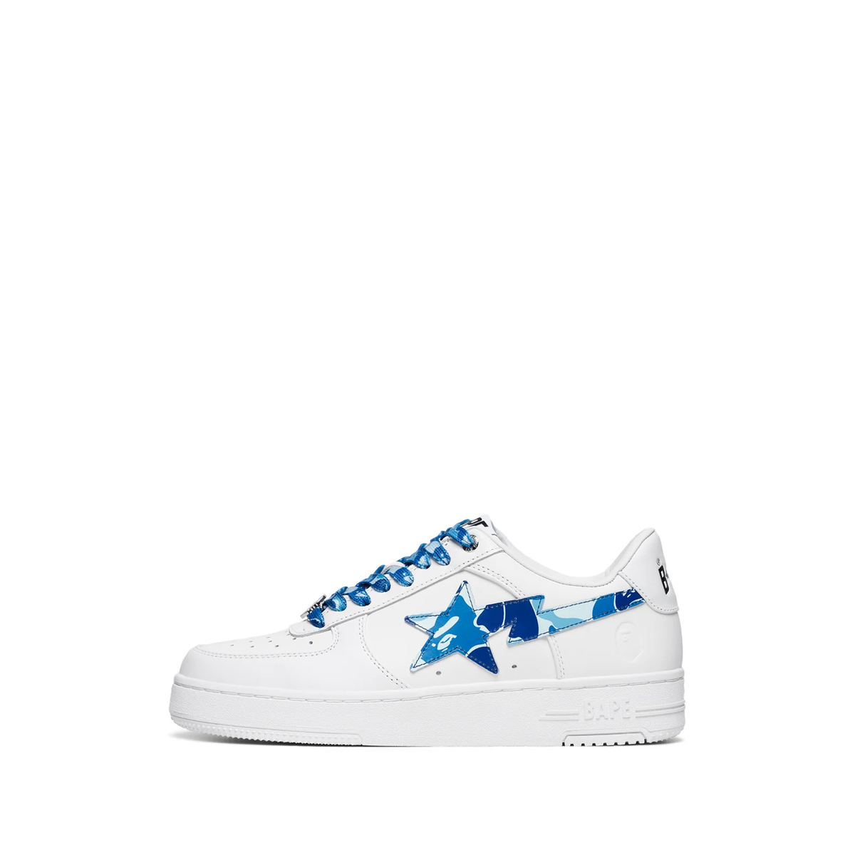 A Bathing Ape Bape Sta Low sneakers in the ABC Camo Pack Blue